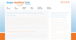 Desktop Screenshot of orhealthieststate.org